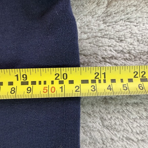 Vintage Nike Swoosh Hoodie Sweatshirt 80's Full Zip Track Jacket XL Blue Label - Picture 7 of 10